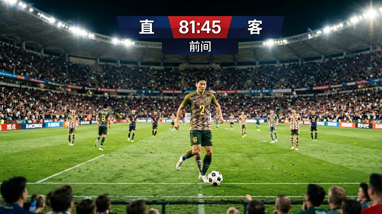 热门足球赛事现场直播画面